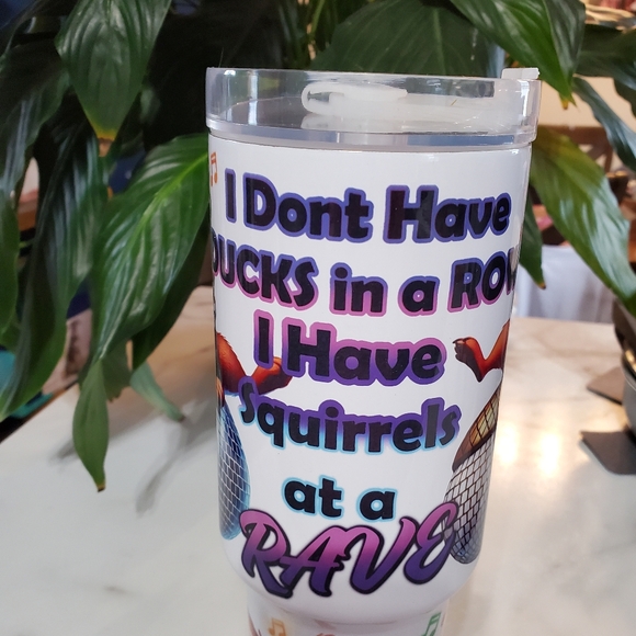 Squirrels at a RAVE 40oz Traveler Tumbler 💜sale - Picture 15 of 17